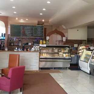 the interior of the restaurant