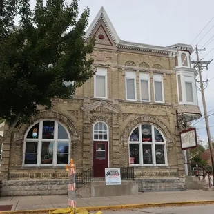 A historic corner storefront.