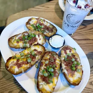 Potato skins very hearty