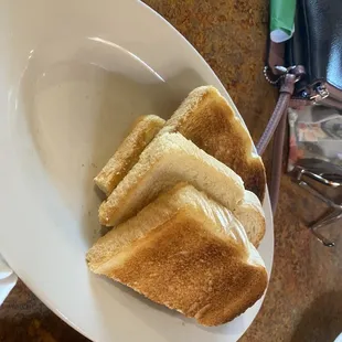 White toast