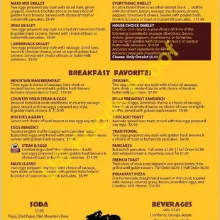 Breakfast served daily until 5 p.m.