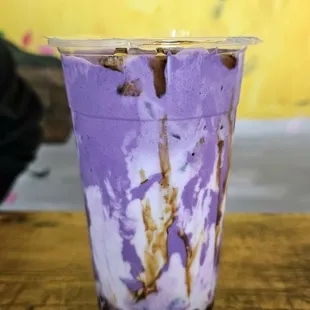 Ube drink is so creamy