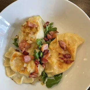 Pierogies (dumplings with potato and cheese)