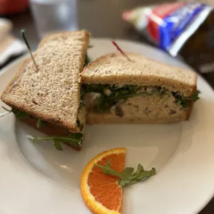 Walnut Chicken Salad Sandwich