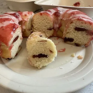 Amaretto sour cherry donut