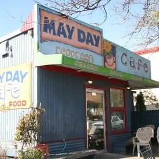 the front of the restaurant