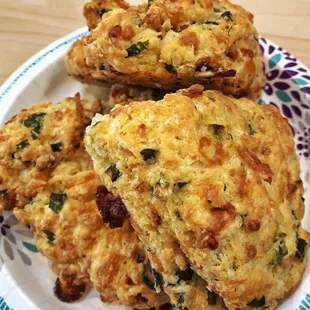 Get these "savory scones"! They are a wow-factor item! Cheesy, tasty &amp; soooo good nice &amp; warm!