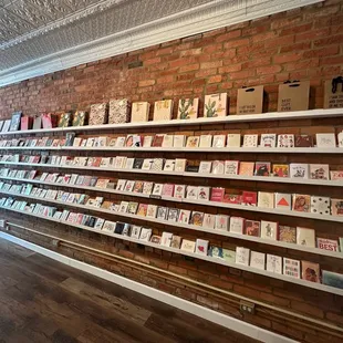 Massive wall of hilarious and beautiful greeting cards