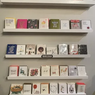 One section of card wall
