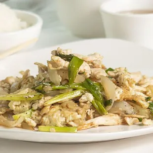 Chicken Egg White with Onion