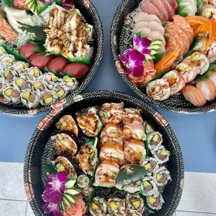 sushi and sashimi, food, sashimi, sushi