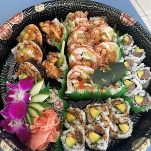 sashimi, sushi, sushi and sashimi, food