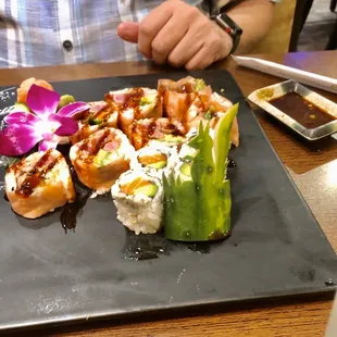 Kobe steak sushi roll and another for my friend from Texas