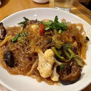 Glass Noodles with Shitake Mushrooms (Op Wun Sen)