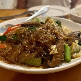 F8 - Opp Woon Sen - Glass Noodles with Shiitake Mushrooms