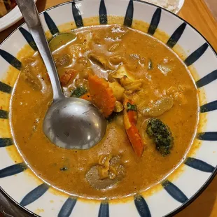 Massaman curry with mock duck (seitan)