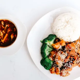 crispy chicken with sesame