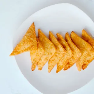 fried crab cheese puffs