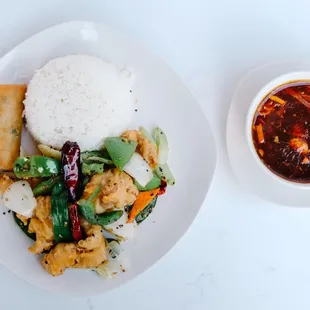 Salted and Pepper chicken lunch special