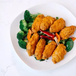 salted and pepper chicken wings