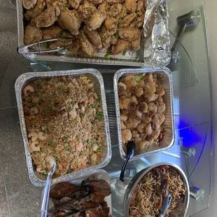 2. Salt and Pepper Chicken Wings 1. House Special Fried Rice 1. Honey Walnut Prawns 1. Roast Duck All party trays