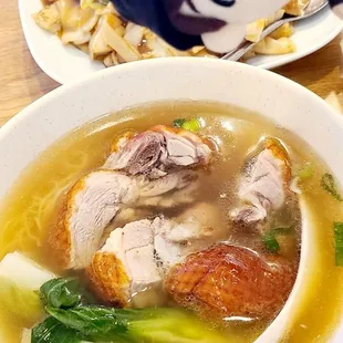 Roast duck noodle soup