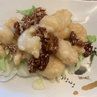 1. Honey Walnut Prawns