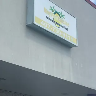 Sign outside