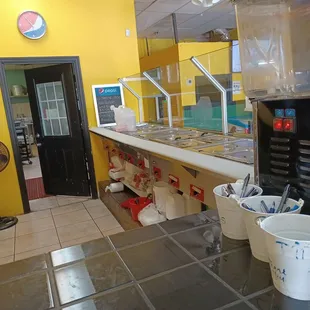 a view of the kitchen