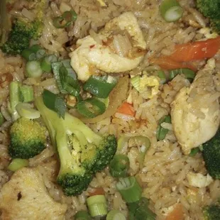 Chicken fried rice I added broccoli