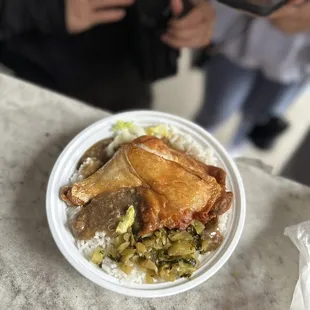 3. Chicken Leg Over Rice