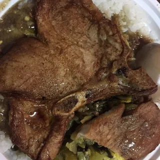 1. Pork Chop Over Rice