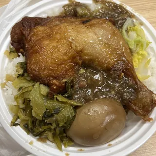 3E. Chicken Over Rice With Egg