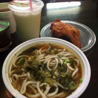 24. Chicken Leg Noodle with Soup