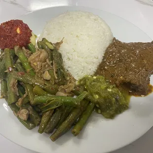 Nasi Padang - spicy and good!