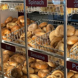Lots of choices, although the sweet ones were gone by lunch.