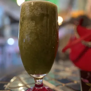 a green smoothie