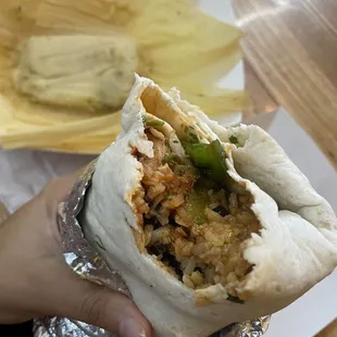 Burritos with chicken