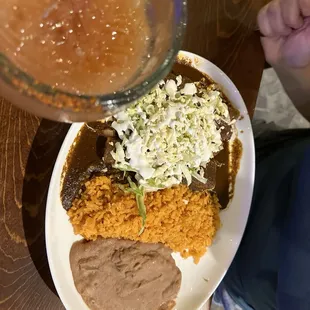 Enchiladas de Mole!!!