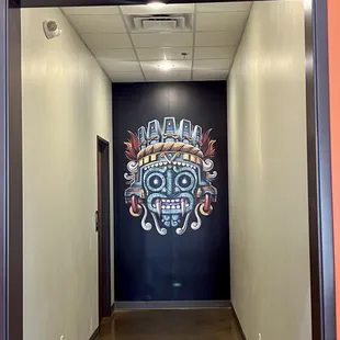 Cute hall to bathrooms!
