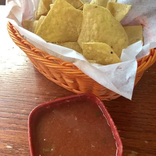Complimentary chips &amp; salsa.