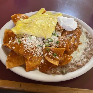 Amazing Chilaquiles con huevos