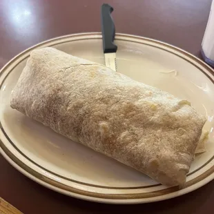 Chorizo Potato and Egg Burrito