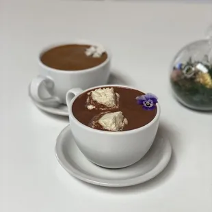 Mind body cacao with homemade marshmallows