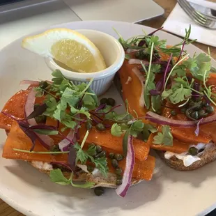 Carrot Lox Toast