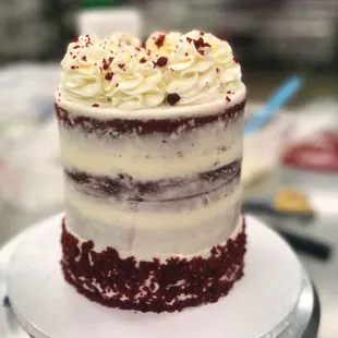 Red Velvet Cheesecake Cake from Maya&apos;s Bakes!