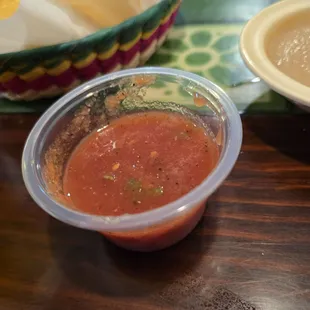 Salsa from salsa bar
