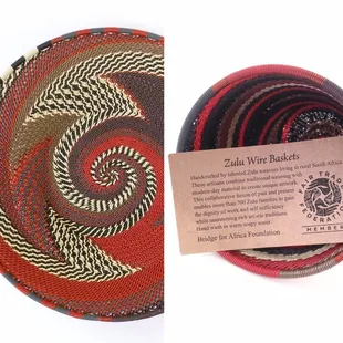 Bridge for Africa telephone wire baskets.