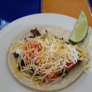 Beef taco