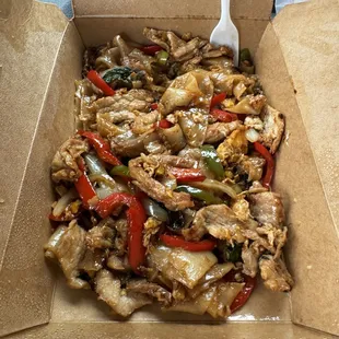 Pad kee mao w/ pork. DELICIOUS!!